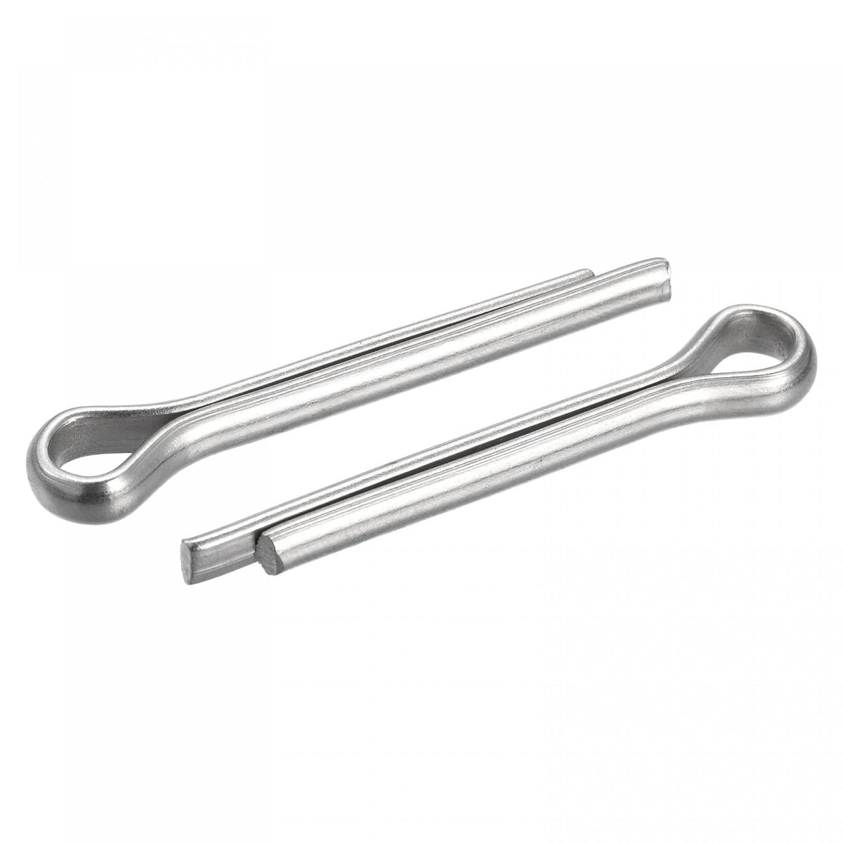 Split Cotter Pin, 6mm x 35mm Stainless Steel Clip Fastener Fitting for Automotive, Mechanics, Silver Tone, 4Pcs