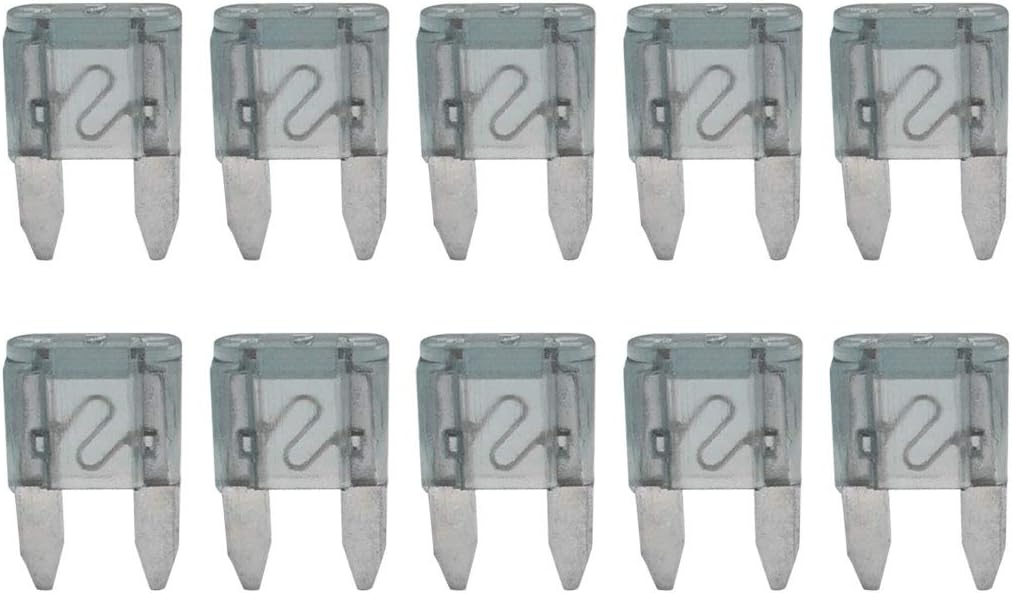 10 Pcs Vehicle Car Mini Size Blade Type Fuse Gray 32V 2A