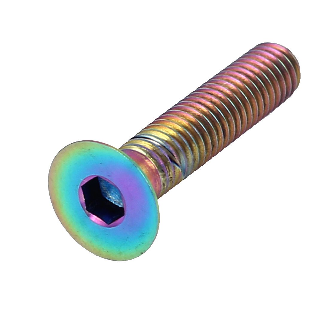 M6x30mm Colorful Titanium Hexagon Socket Countersunk Head Bolts Screws