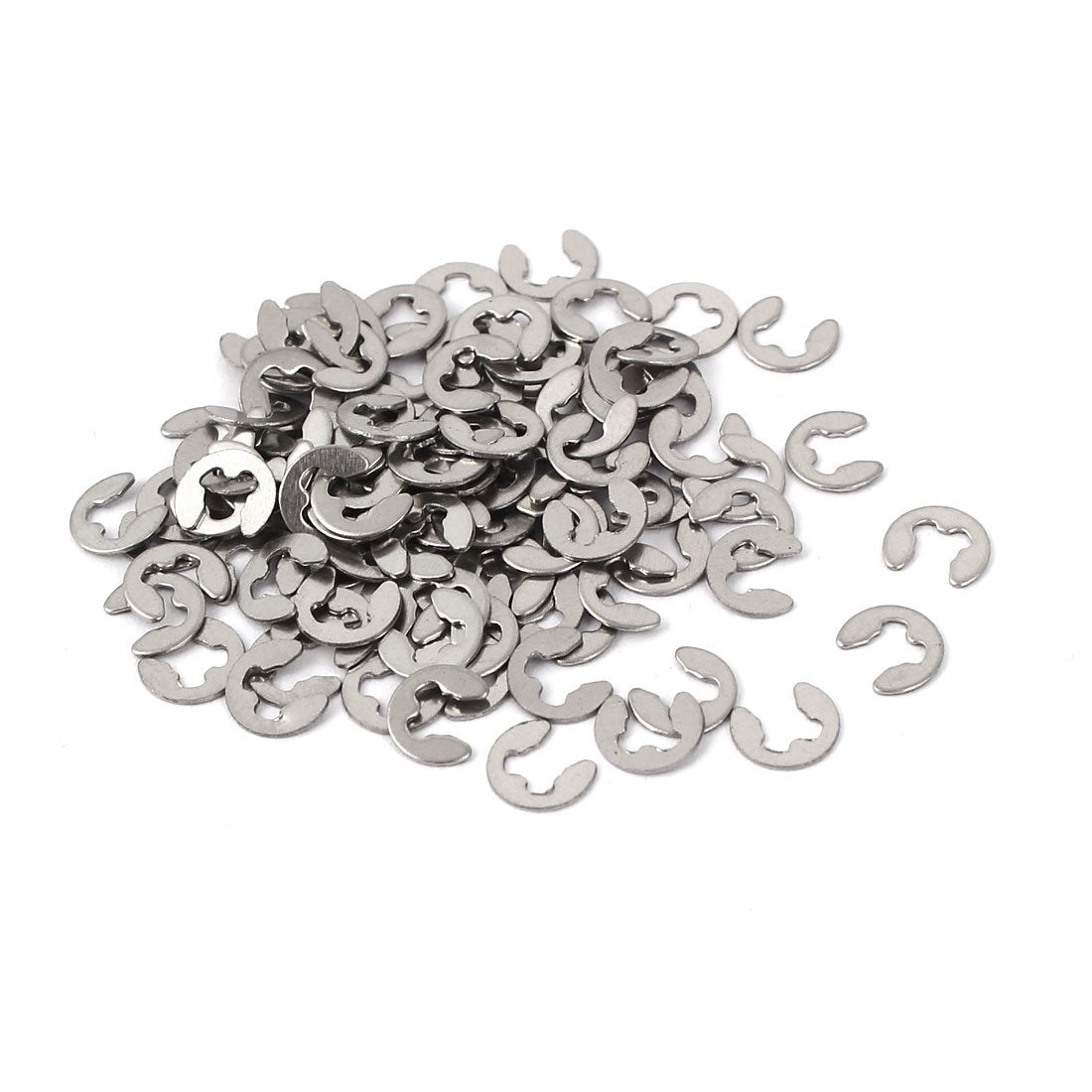 2.5mm x 6mm 304 Stainless Steel External Snap Ring E Clip Circlips 100 Pcs