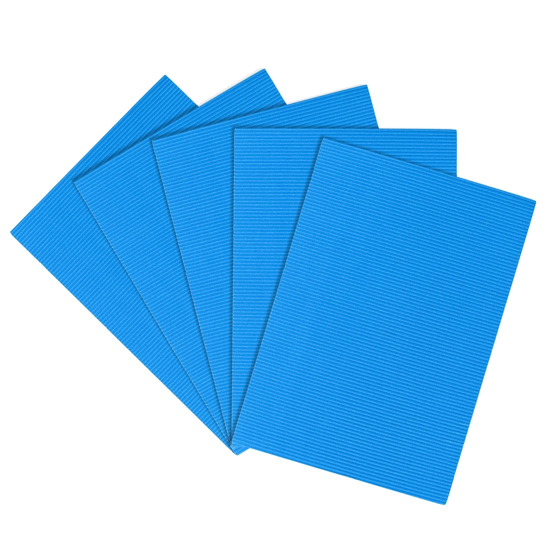 5pcs Corrugated Cardboard Paper Sheets,Blue,7.87-inch x 11.90-inch,for Craft and DIY Projects