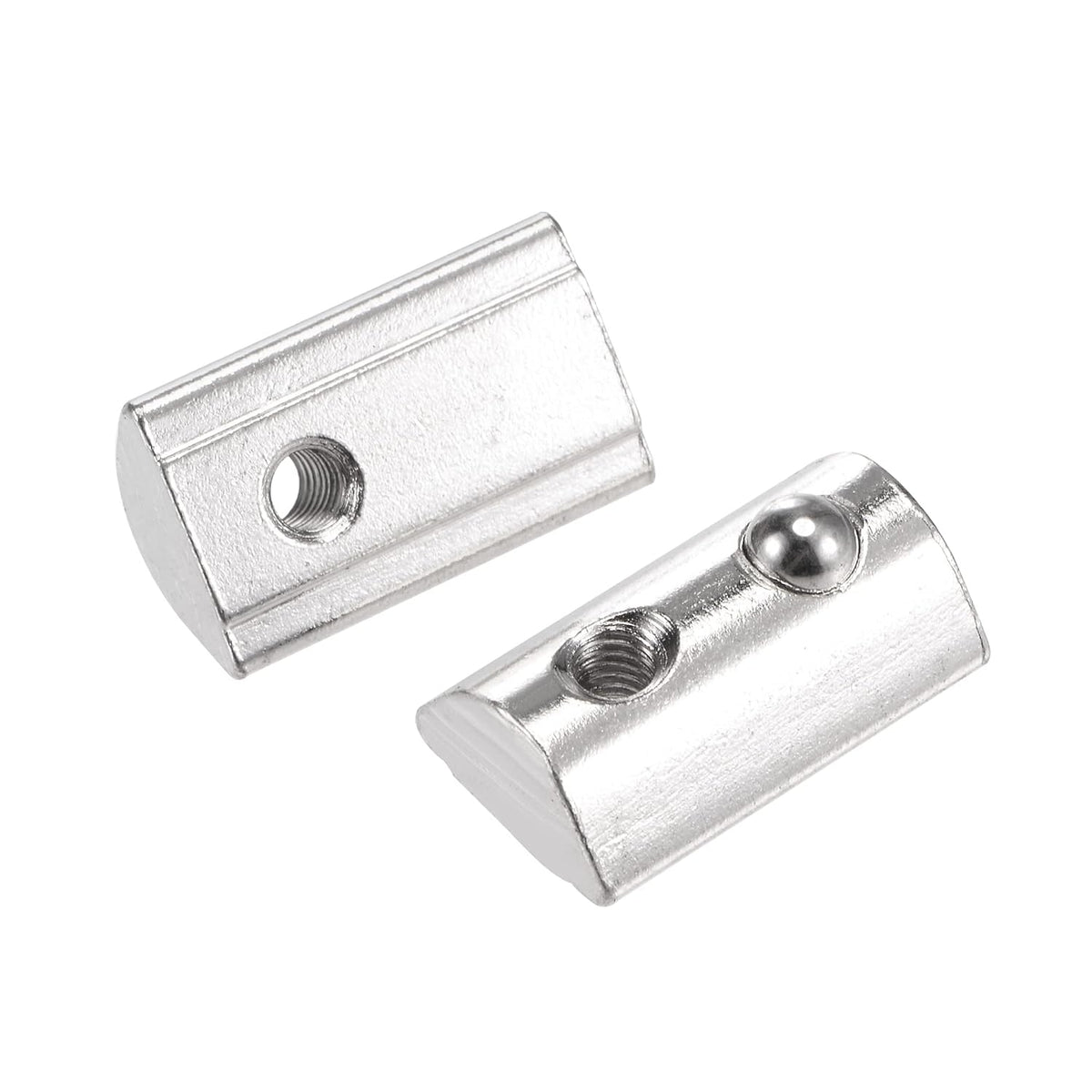 M4 T Slot Nuts Roll in Spring T-nut with Ball Carbon Steel for 4040 Series Aluminum Extrusion Profile Rail with 8mm Slot 12Pcs
