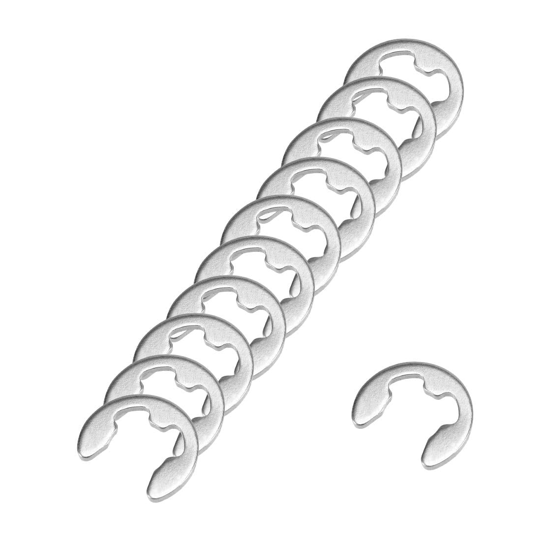 12mm External Circlips C-Clip Retaining Shaft Snap Rings 304 Stainless Steel 100pcs