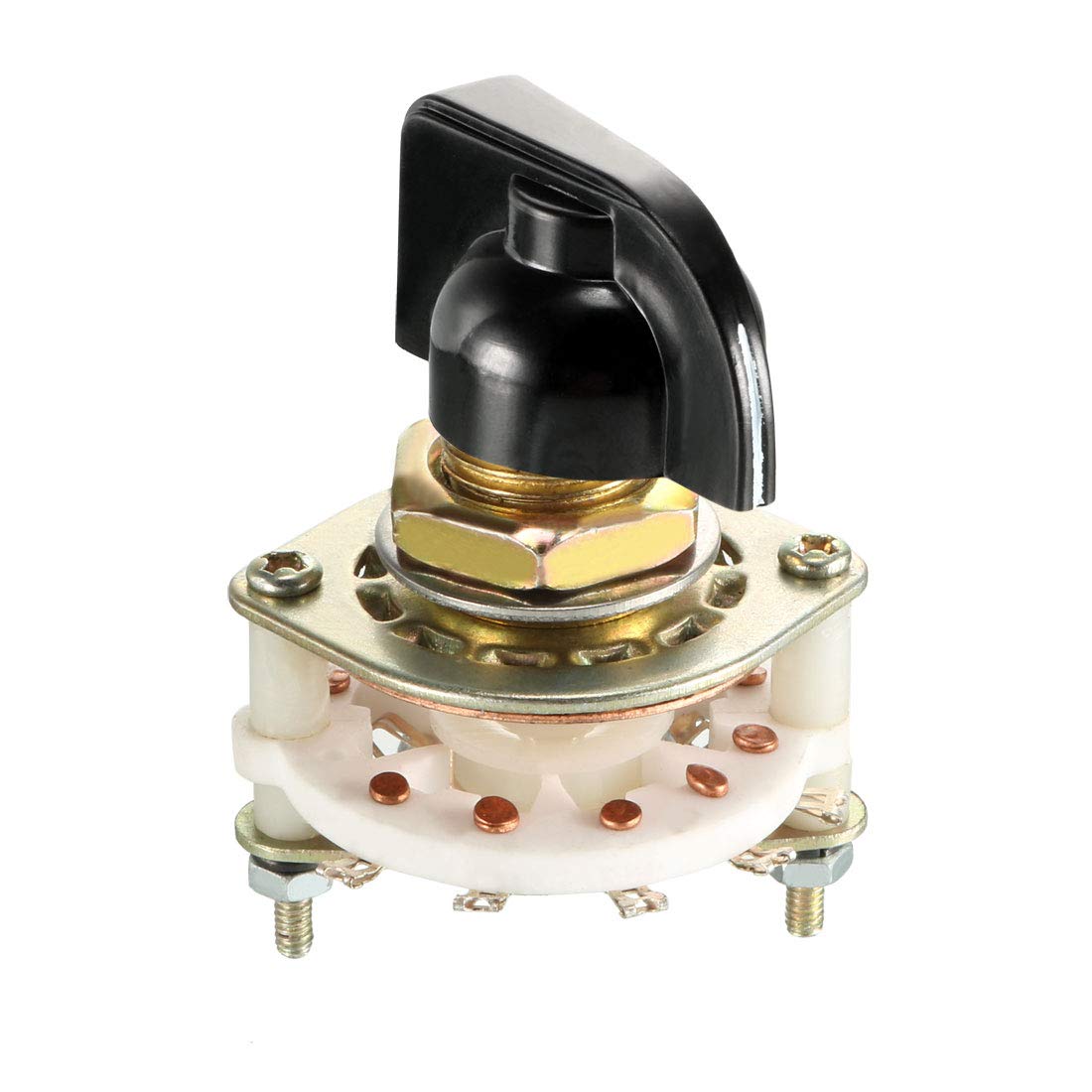 1P10T 1 Pole 10Throw 1Deck Band Channel Rotary Switch Selector with Plastic Knob