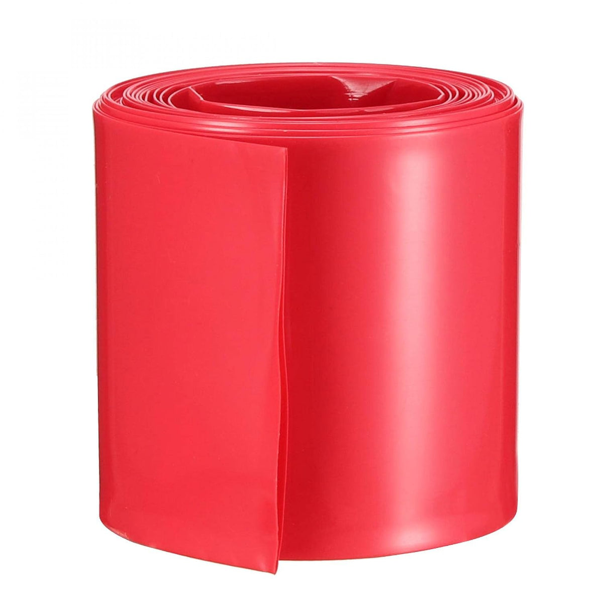 43mm Flat PVC Heat Shrink Tubing Battery Wrap 2m Length for 26650 Battery Red