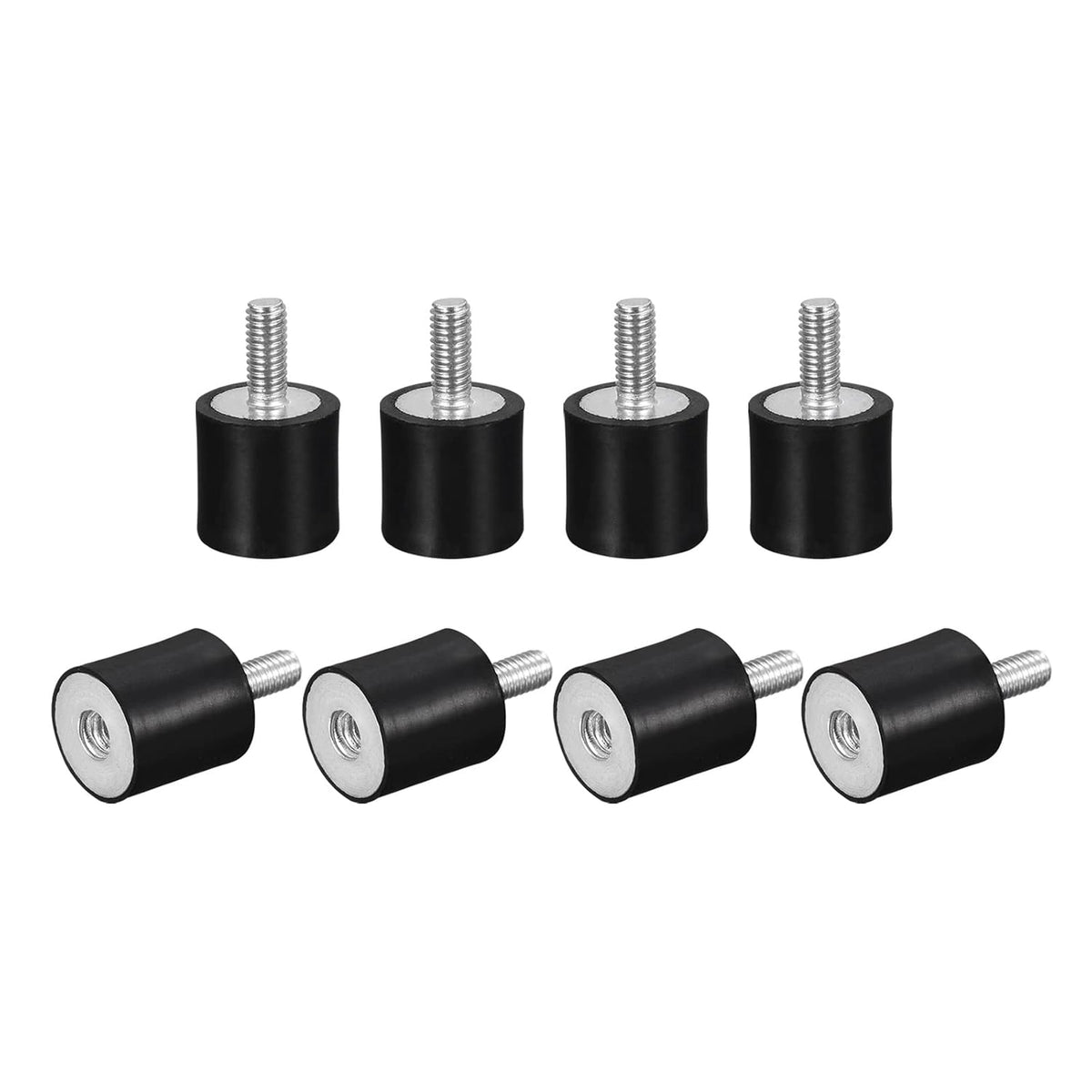 Rubber Mounts 10pcs M4 Male/Female Vibration Isolator Shock Absorber, for Garage Motor Air Compressor Car Boat Bobbins, D15mmxH15mm
