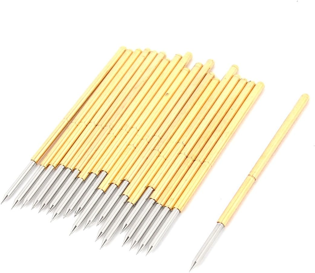 P100-B1 Concave Round Tip Test Probes Pin 33.3mm Length 20 Pcs 1.5mm