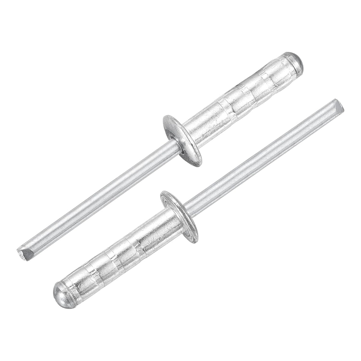 50Pcs 3/16" x3/4" Aluminum Blind Rivets, Dome Head Multi Grip Aluminum Steel Mandrel Rivets Fasteners for Metal, Furniture, Automotive, Silver