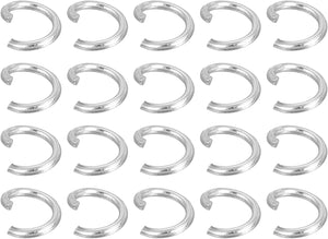 500Pcs Open Jump Rings, 4.5mm 316 Stainless Steel O Rings, Split Rings Circle Clasp Connecting Rings for Jewelry Making Supplies Necklace Repair, Silver
