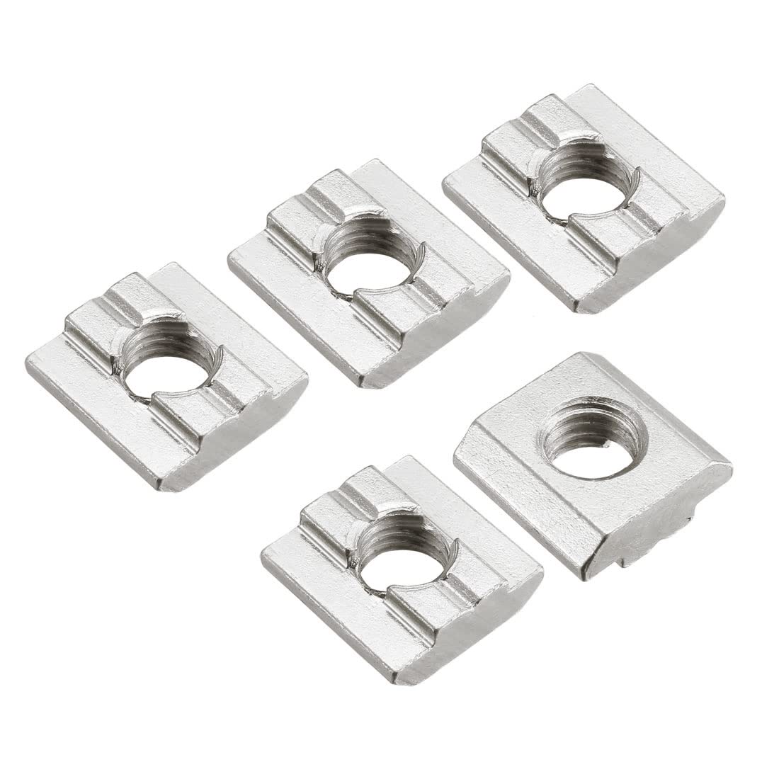 Slide in T-Nut, M8 Threaded for 3030 Series Aluminum Extrusions Profile, Pack of 15
