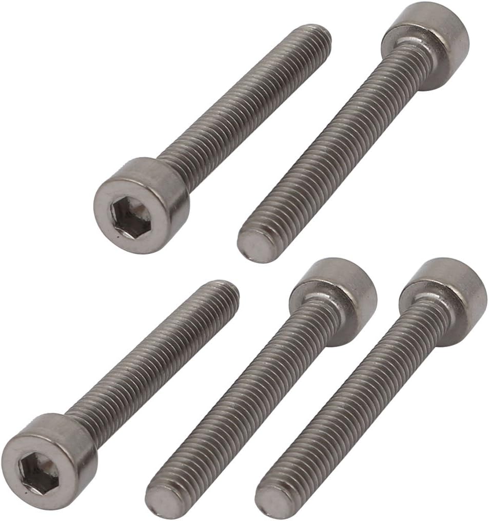 10 Pcs M4x30mm Thread Hex Socket Drive Cap Head Titanium Screw