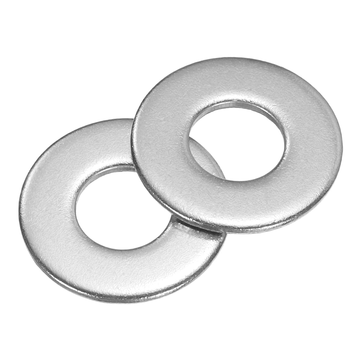 300 Pcs SAE 10# Flat Washer, 304 Stainless Steel Flat Washer Fastener Sealing Gasket Gasket, Silver Tone