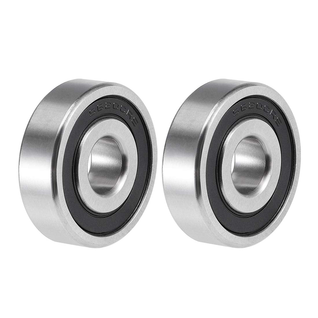S6200-2RS Deep Groove Ball Bearings 10mm x 30mm x 9mm Double Sealed 440C Stainless Steel 2pcs