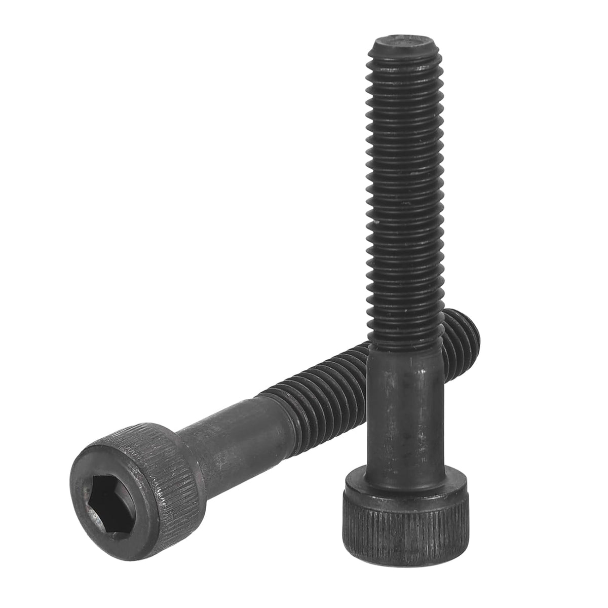 Hex Socket Bolts (M8-1.25x45), Grade 12.9 Carbon Steel Hex Socket Drive Screws, Black, 10Pcs