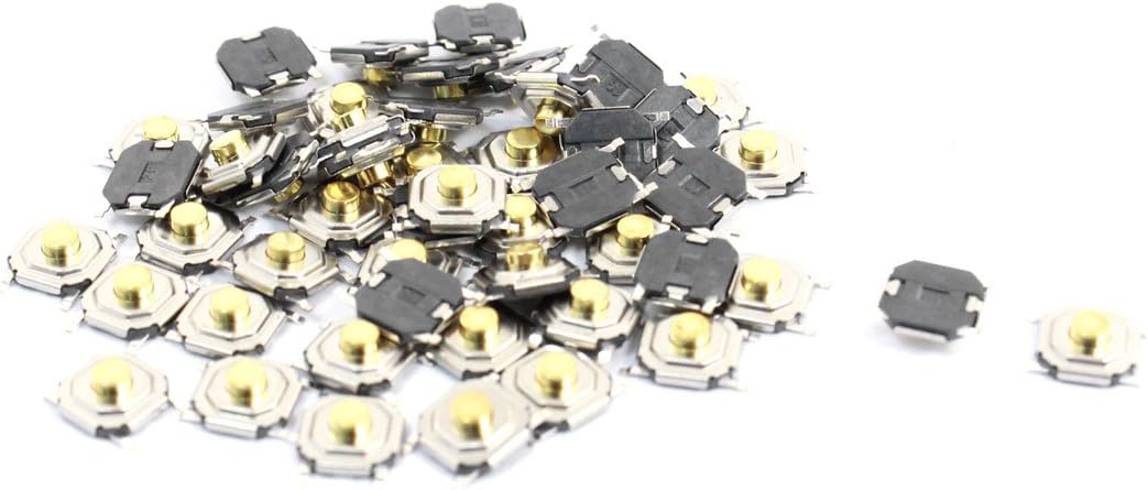 50 Pcs 5mmx5mmx2mm 4-Pin PCB Momentary Tactile Tact Push Button Switch