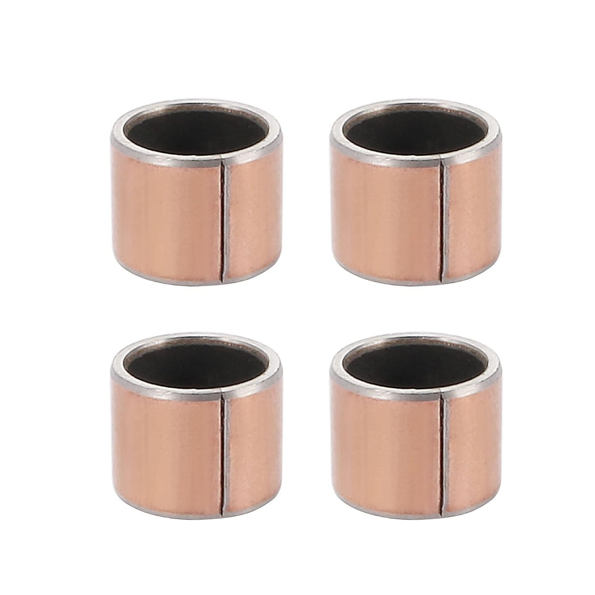 Sleeve Bearing 12mm Bore x 15mm OD x 12mm Length Plain Bearings Wrapped Oilless Bushings (Pack of 4)