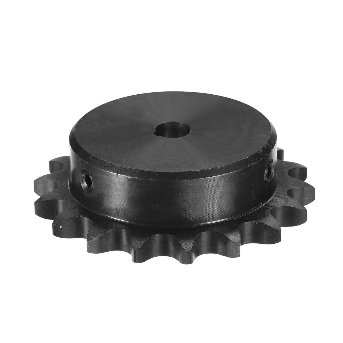 #50 Chain Roller Sprocket B Type, 1" Bore 18 Tooth Single Strand Chain Sprocket, Carbon Steel, Keyway with Set Screws