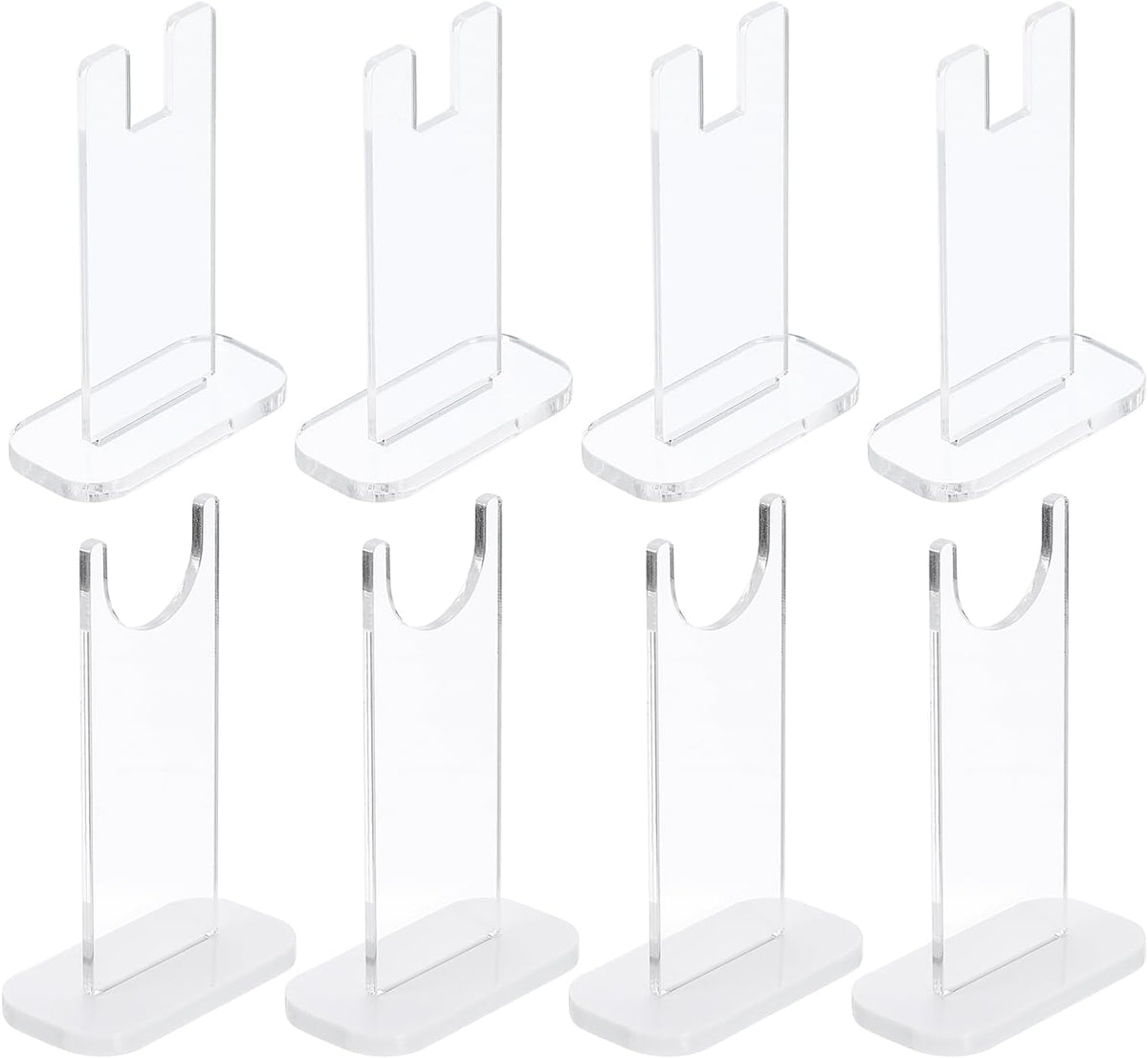 4pcs Acrylic Light Saber Display Stand, 2.4 Inch Knife Sword Display Holder Rack Fixed Blade Knife Collection, Clear Base