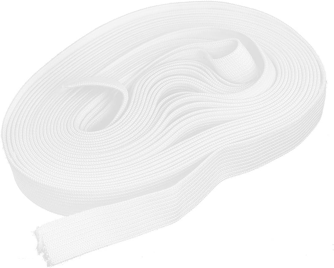 LinkMejor Sewing Tailor Elastic Stretchy String Strap Band 1.5cm Wide 6.4M White