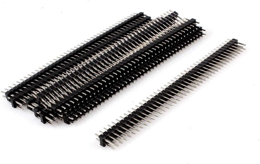9 Pcs 2.54mm Pitch Double Row 40 Pin IDC Socket Connector Male Header