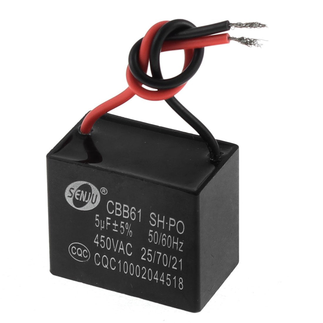 a14111900ux0319 CBB61 AC 450V 5uF 5% 2-Wire Air Condition Motor Run Capacitor
