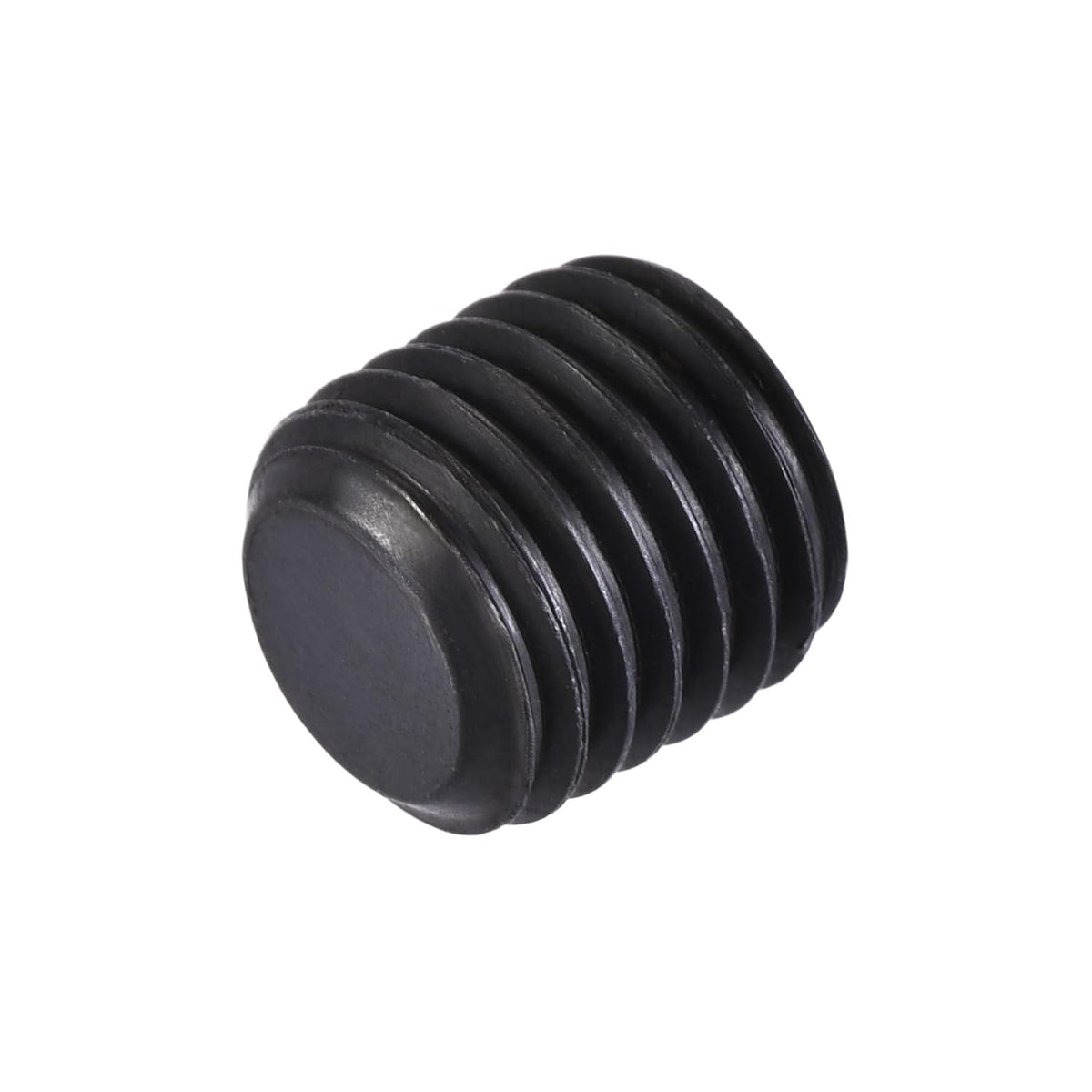 Carbon Steel Internal Hex Thread Socket Pipe Plug, M8x1 Male Thread Black Pipe Cap, 20Pcs
