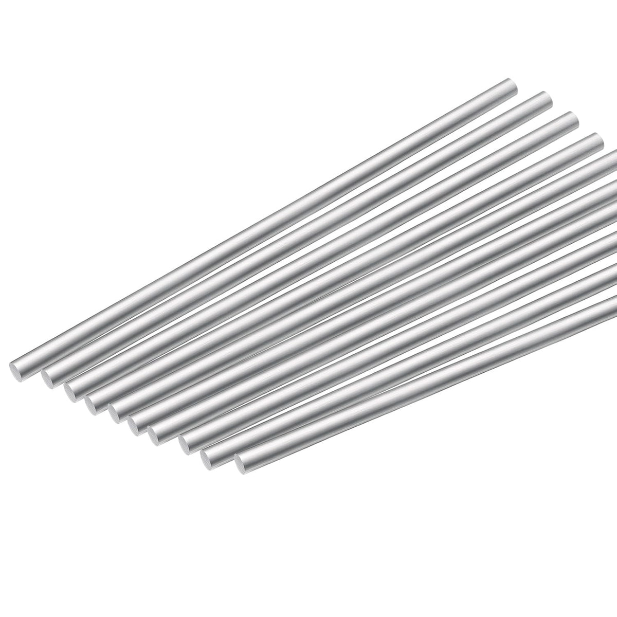 Aluminum Round Rod, 1/4 Inch Diameter 6061 Solid Lathe Metal Bar 12 Inch Length for DIY Craft Tool Pack of 10