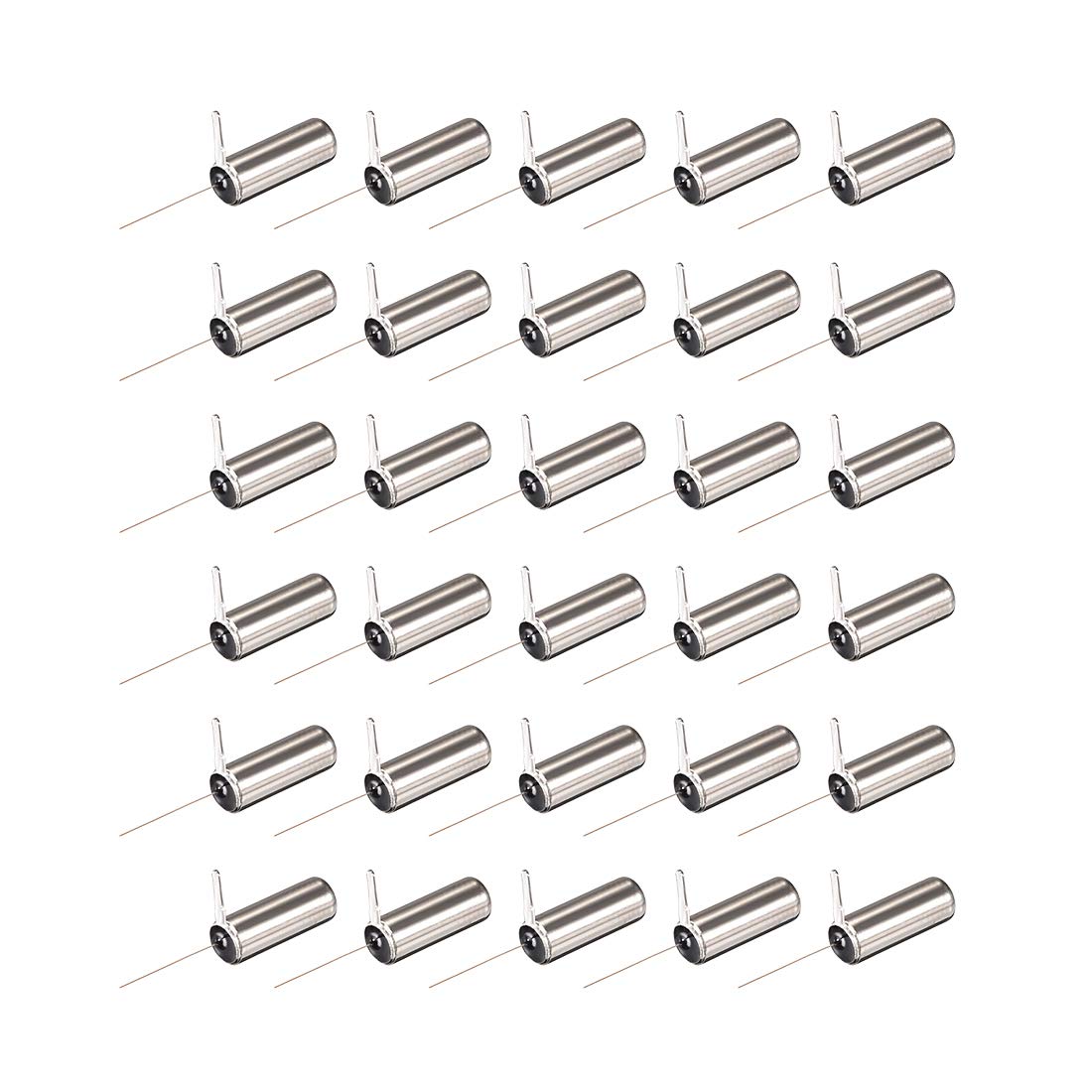 SW-58010P High Sensitivity Spring Electronic Vibration Sensor Switch 90 Degree Pin 30Pcs