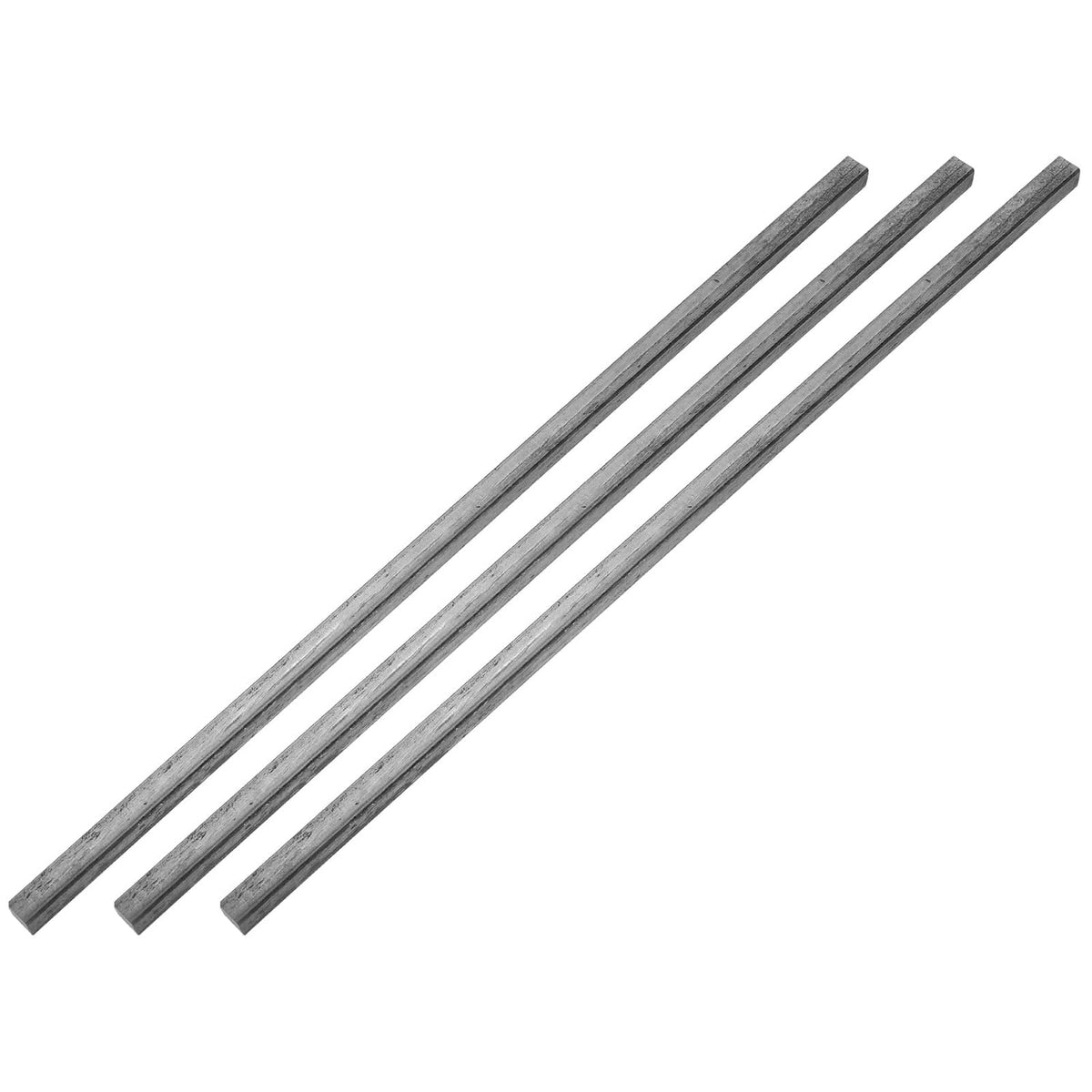 3Pcs Square Steel Bar Stock, 21/64"x21/64"x12"(8mmx8mmx305mm) 1045 Square Steel Rod Bars Precision Key Stock for Keyways Structural Support Industrial Machinery DIY Craft