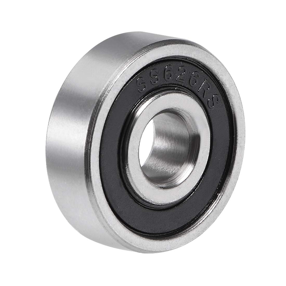 S6300-2RS Stainless Steel Ball Bearing 10x35x11mm Double Sealed 6300RS Bearings 1-Pack