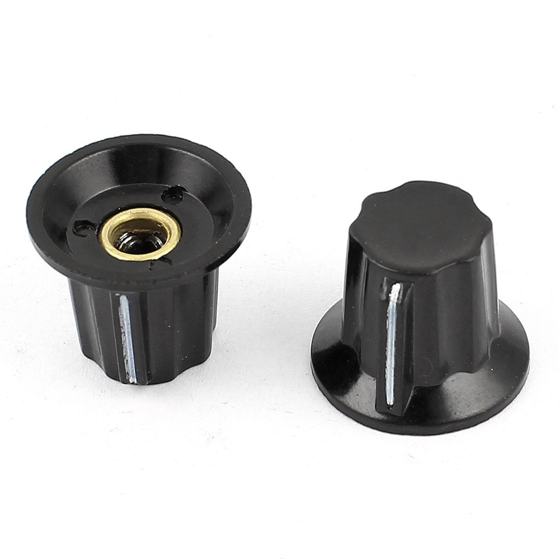 a14091900ux0028 2 Pcs Adjustable Turn 17 mm Top Potentiometer Rotary Knobs for 6 mm Diameter Shaft
