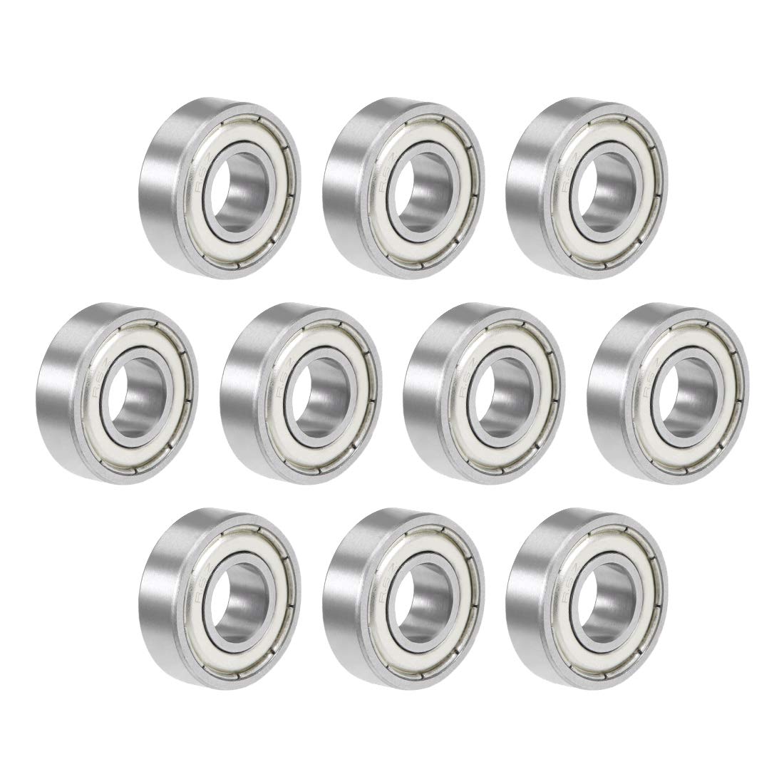 R6ZZ Deep Groove Ball Bearing 3/8"x7/8"x9/32" Double Shielded Chrome Steel Bearings 10-Pack