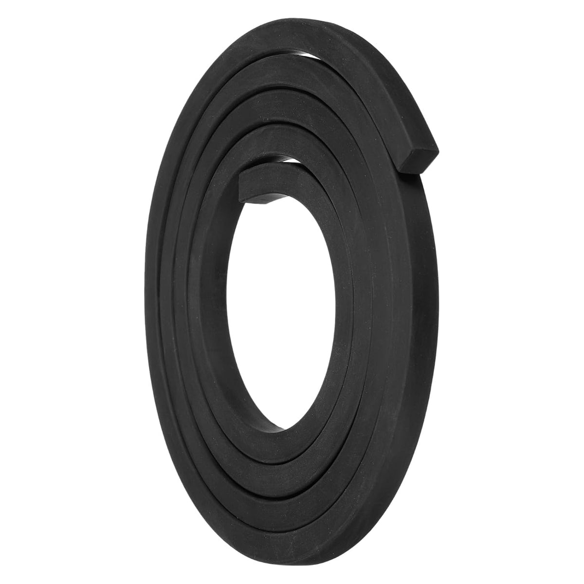Neoprene Rubber Sheet Rolls 3/8" T x 0.4" W x 11.5'L Solid Rubber Seal Strip for DIY Gasket, Crafts, Pads, Seals, Protection