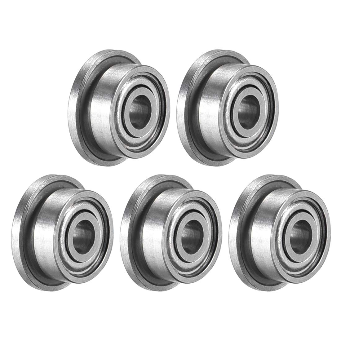F692ZZ Flanged Ball Bearing 2x6x3mm Double Metal Shielded (GCr15) Chrome Steel Flange Rip Bearings 5pcs