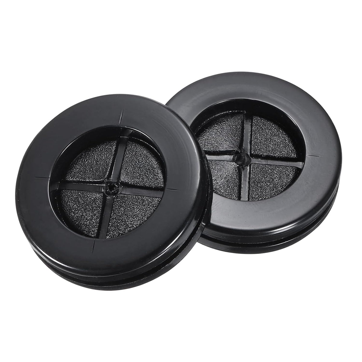 Rubber Grommet Round Double-Sided Mount Dia 25 mm ID 20 mm for Wire Protection 10pcs