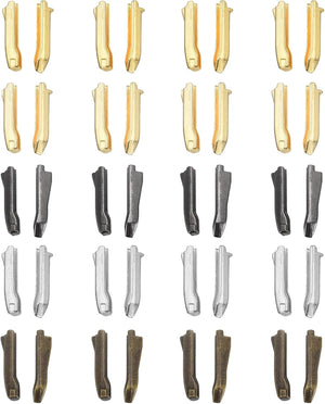 Double Open Zipper Repair Latch Kits, #5 Insert Pins for Jacket Coat Two-Way Separating Zippers (5Colors, 20 Pairs)