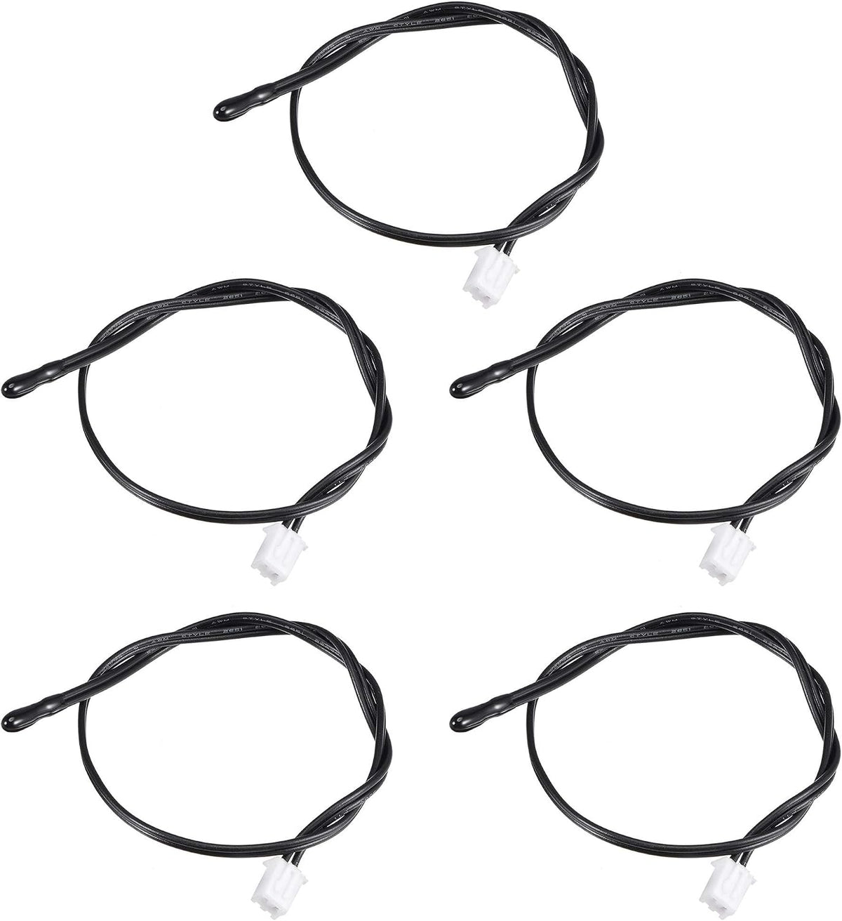 5pcs 10K NTC Temperature Sensor Probe 30cm Digital Thermometer Extension Cable