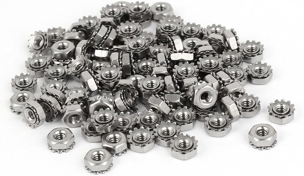 a16062700ux0799 Kep Nut 4#-40 304 Stainless Steel Female Thread Kep Hex Head Lock Nut 100Pcs