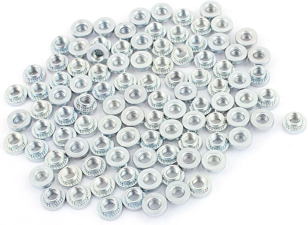 M4-3 Knurled Metal Self Clinching Nut Fastener 100pcs for 2mm Thick Thin Plate