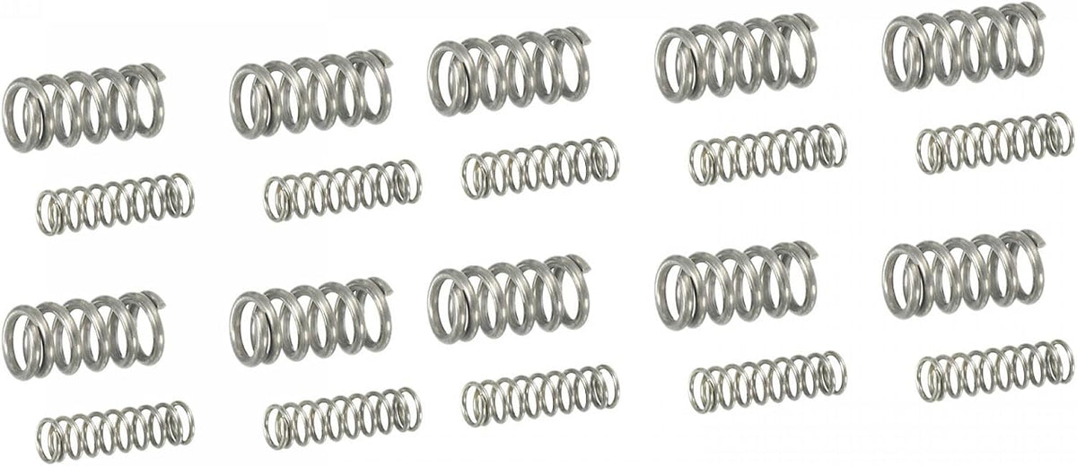 Wire Diameter 0.4mm 0.8mm Extended Compressed Spring Stainless Steel Spring Steel Coil Compressed Spring Length 10mm 1 Set