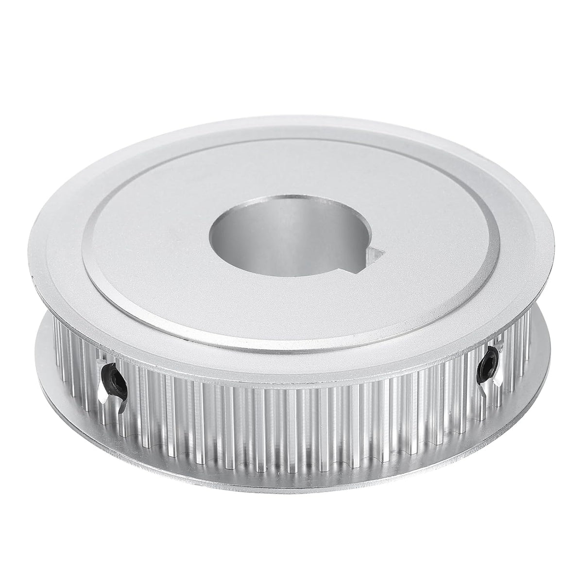 5M-50T-1B Timing Belt Pulley 1" Bore, 50 Teeth Aluminum Alloy Synchronous Wheel with Keyway, Pitch 5mm Tooth for 15mm Width Belt
