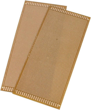 2 Pcs Copper Tone Prototyping PCB Print Circuit Board 10cm x 22cm