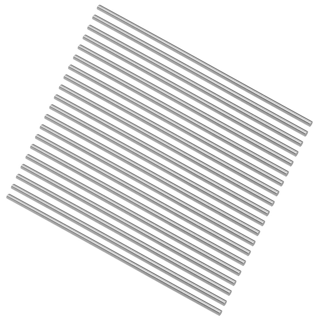 20pcs Round Steel Metal Rods, 2.3mmx100mm High Speed Steel (HSS) Lathe Bar Stock Tool, for Shaft Gear Drill Lathes Boring Machine Turning Miniature DIY Craft, 20 Pcs