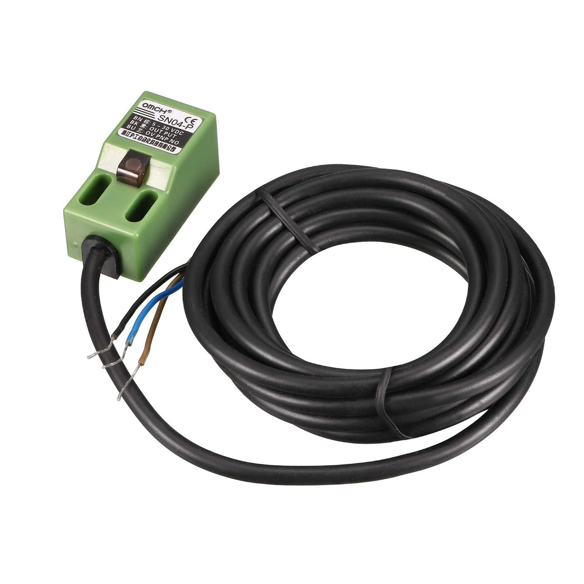4mm Inductive Proximity Sensor Switch Detector PNP NO DC 5-30V 200mA 3-Wire SN04-P for 3D Printer Probe Bed Leveling,MCU Board