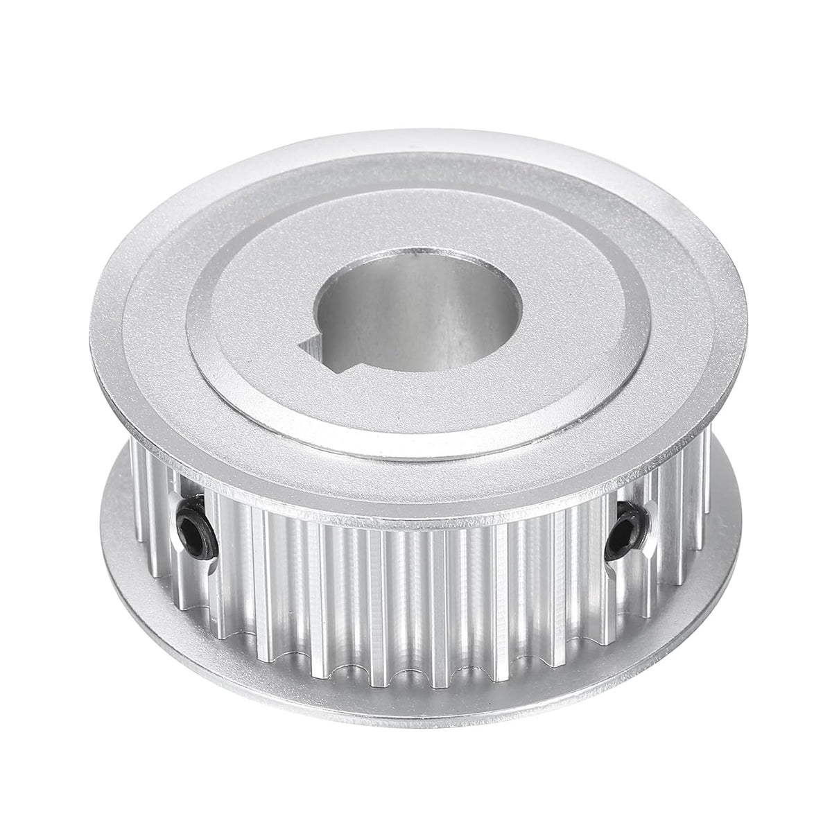 5M-30T-5/8B Timing Belt Pulley 5/8" Bore, 30 Teeth Aluminum Alloy Synchronous Wheel with Keyway, Pitch 5mm Tooth for 15mm Width Belt