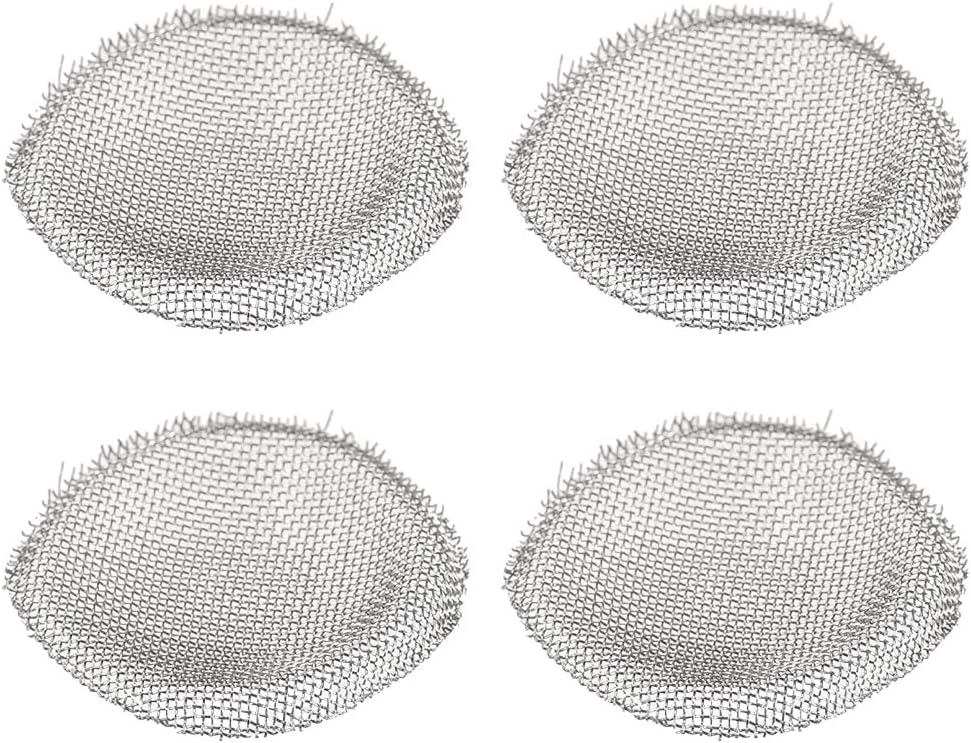 Solenoid Valve Water Inlet Filter Mesh Stainless Steel Filtering Gasket Replacement Repair Kit for Household Appliances 3/4" Thread 4pcs