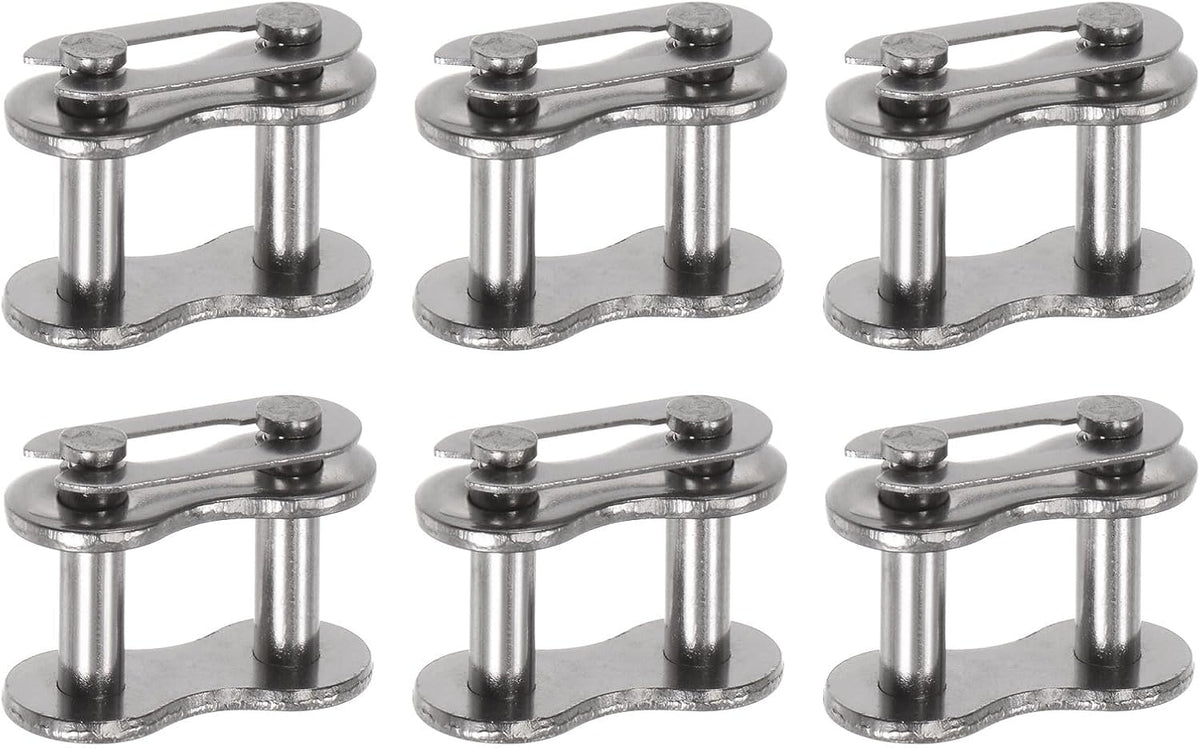 6Pcs #60 Chain Master Connector Link Roller 3/4" Pitch Stainless Steel Standard Connecting Split Links for 12A Chain