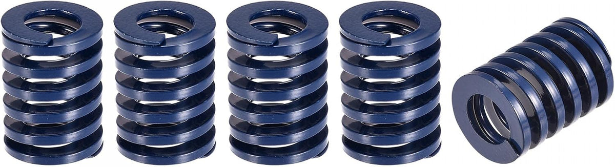 3D Printer Die Spring, 5pcs 22mm OD 30mm Long Spiral Stamping Light Load Compression Mould Die Springs for 3D Printer Electric Part, Blue