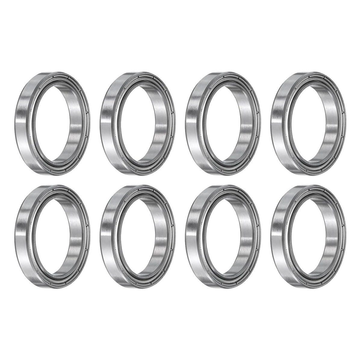 8pcs 6703ZZ Deep Groove Ball Bearings, Chrome Steel Z1 Double Metal Shielded Bearing 17mm x 23mm x 4mm