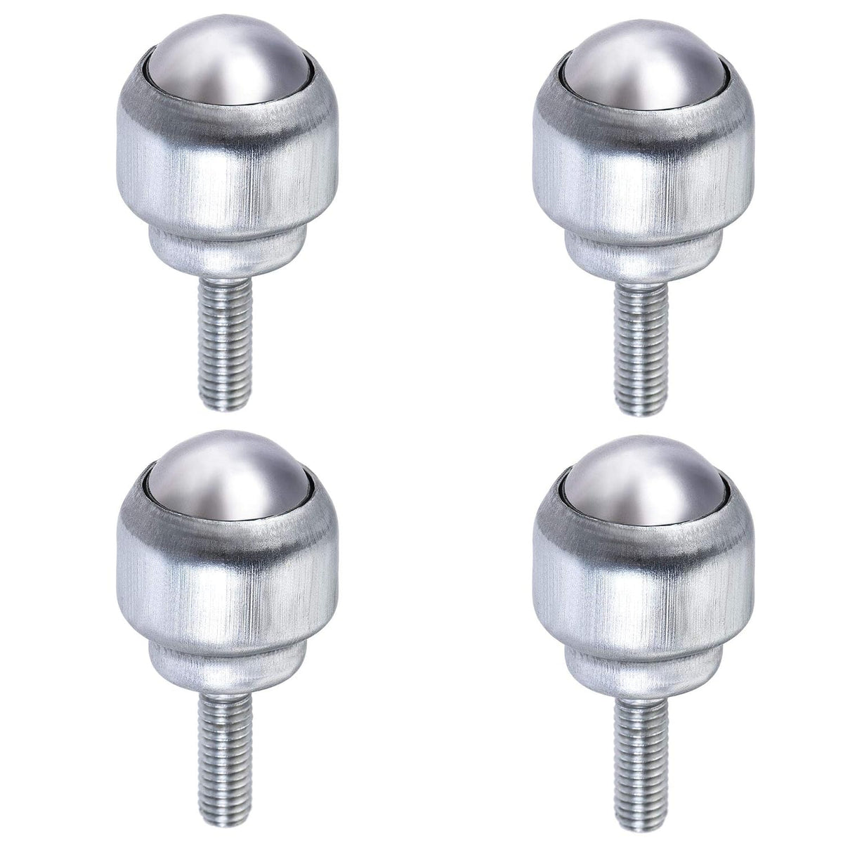 Ball Transfer Bearing Unit 17mm 44Lbs Carbon Steel Bolt-Fixing Type for Transmission Pack of 4